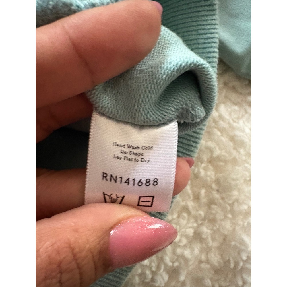 SweetHoney Women's Quarter Zip Cropped Sweatshirt Active Wear Seafoam‎ Size S - Picture 6 of 8
